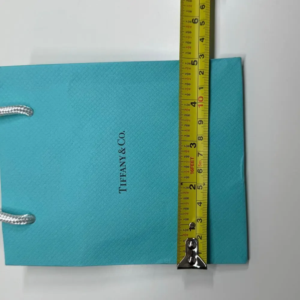 Tiffany & Co. | Gift Bag w/ Card | Mint Green | 6 x 5 x 3 in.
